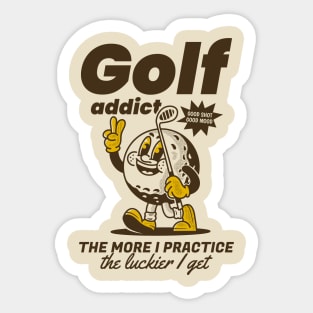 Golf addict Sticker